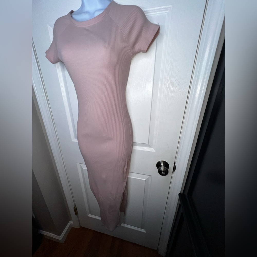 Victoria's Secret PINK Women’s X Small Wanna Be Pink Short Sleeve Midi Dress XS - Picture 4 of 15